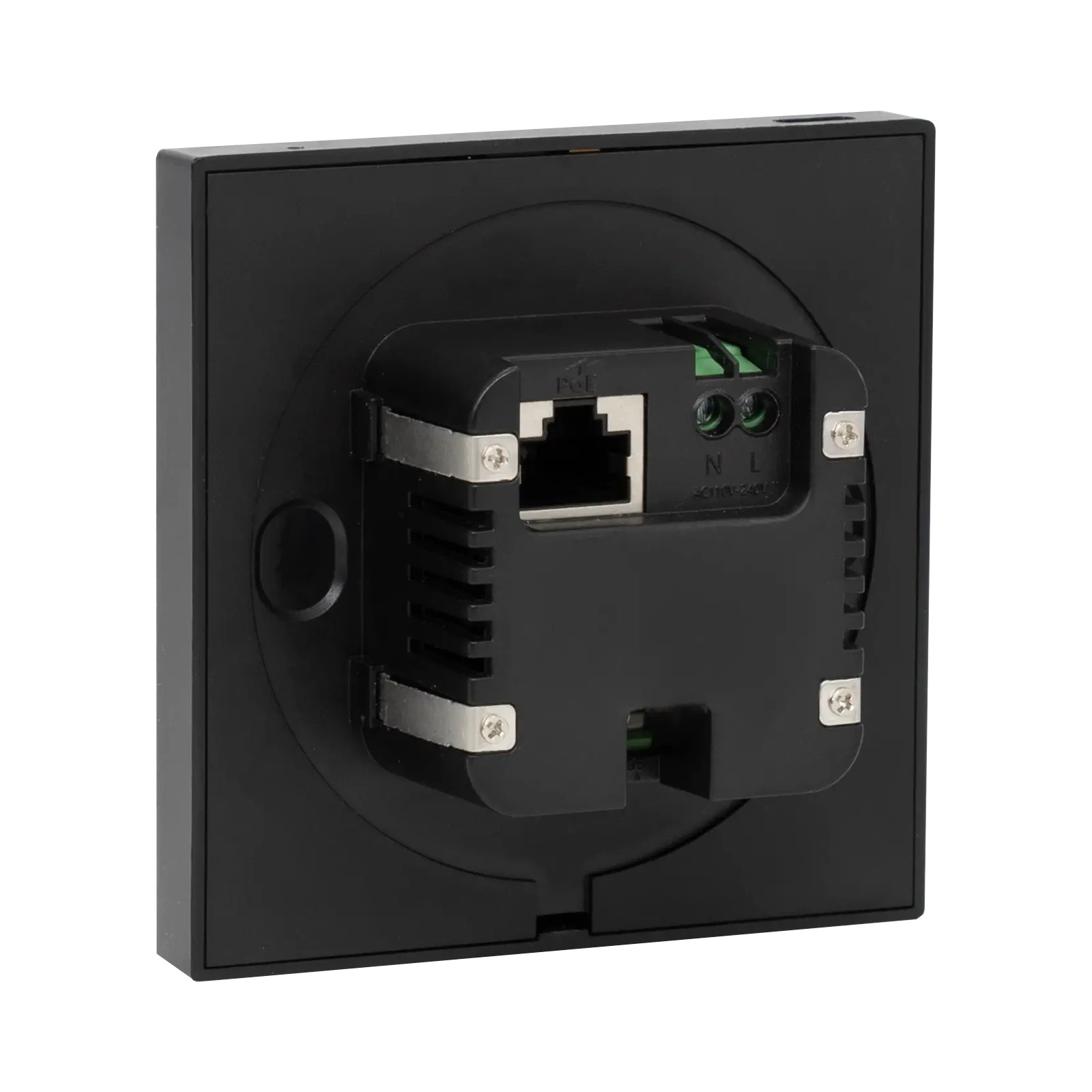 Audiophony NEXUS4 Rückseite mit PoE Ethernet und Stromversorgung