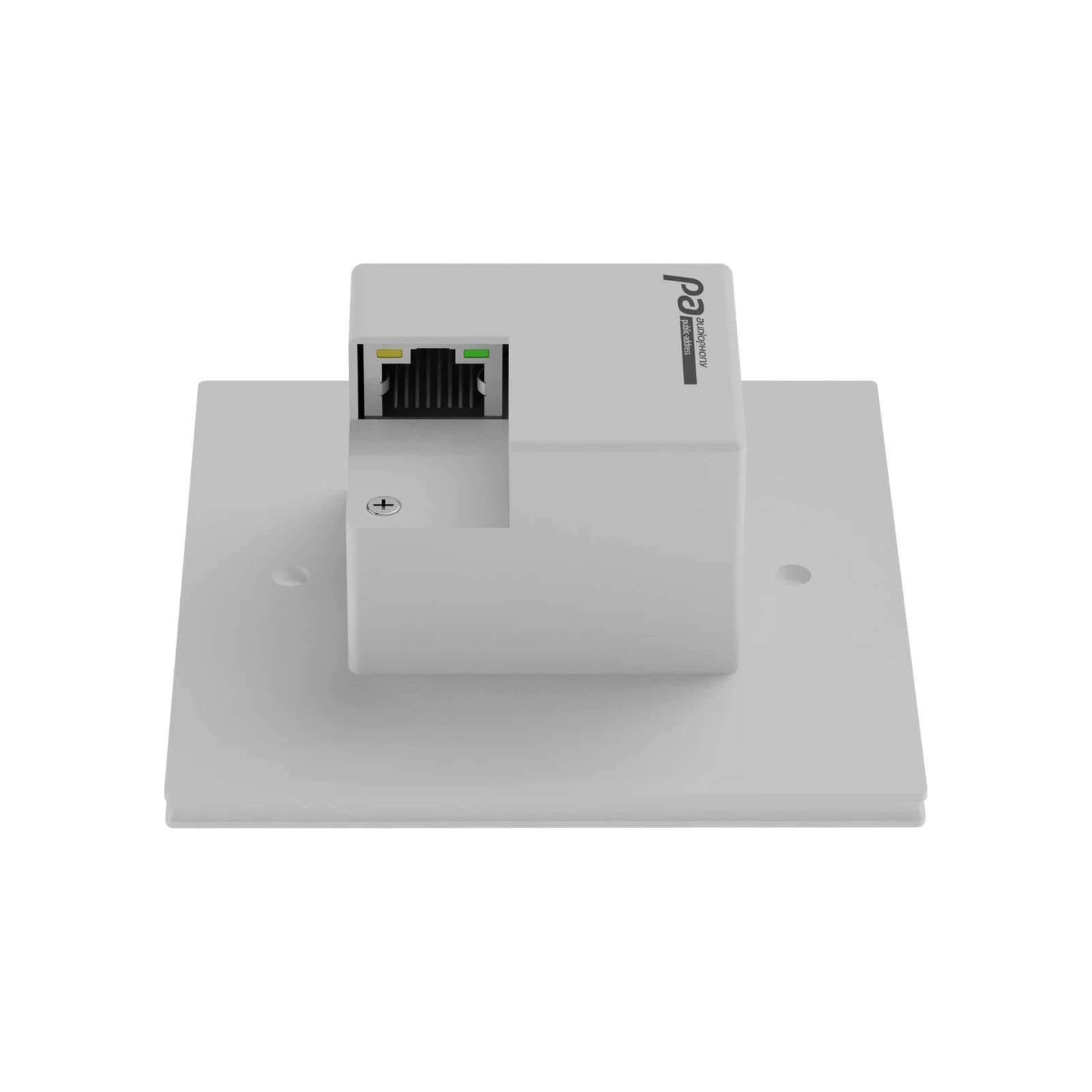 Audiophony AmiD2 Rückseite mit RJ45 Anschluss und PoE