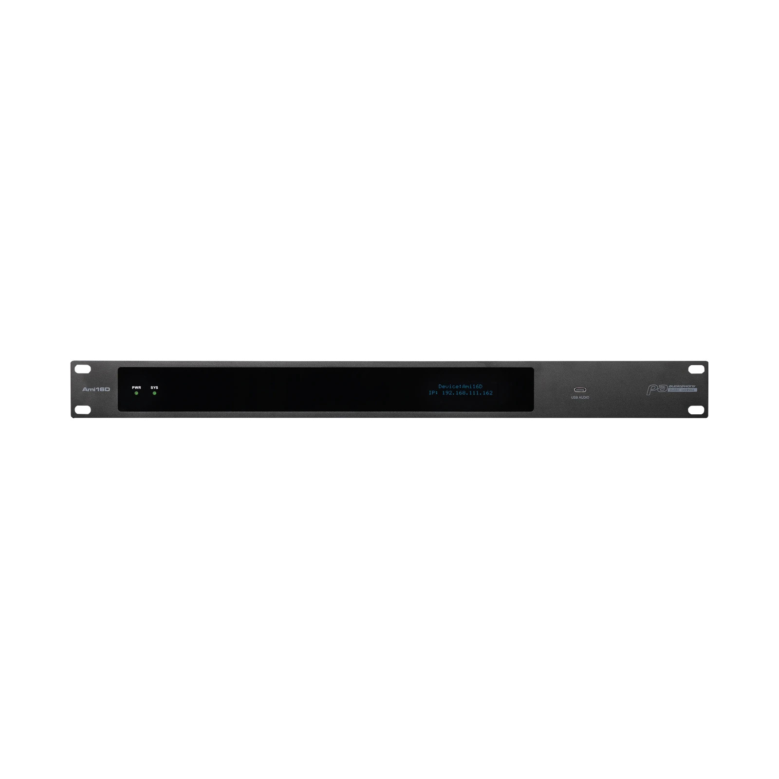 Audiophony Ami04D, Ami08D und Ami16D DSP-Audiomatrizen mit Dante