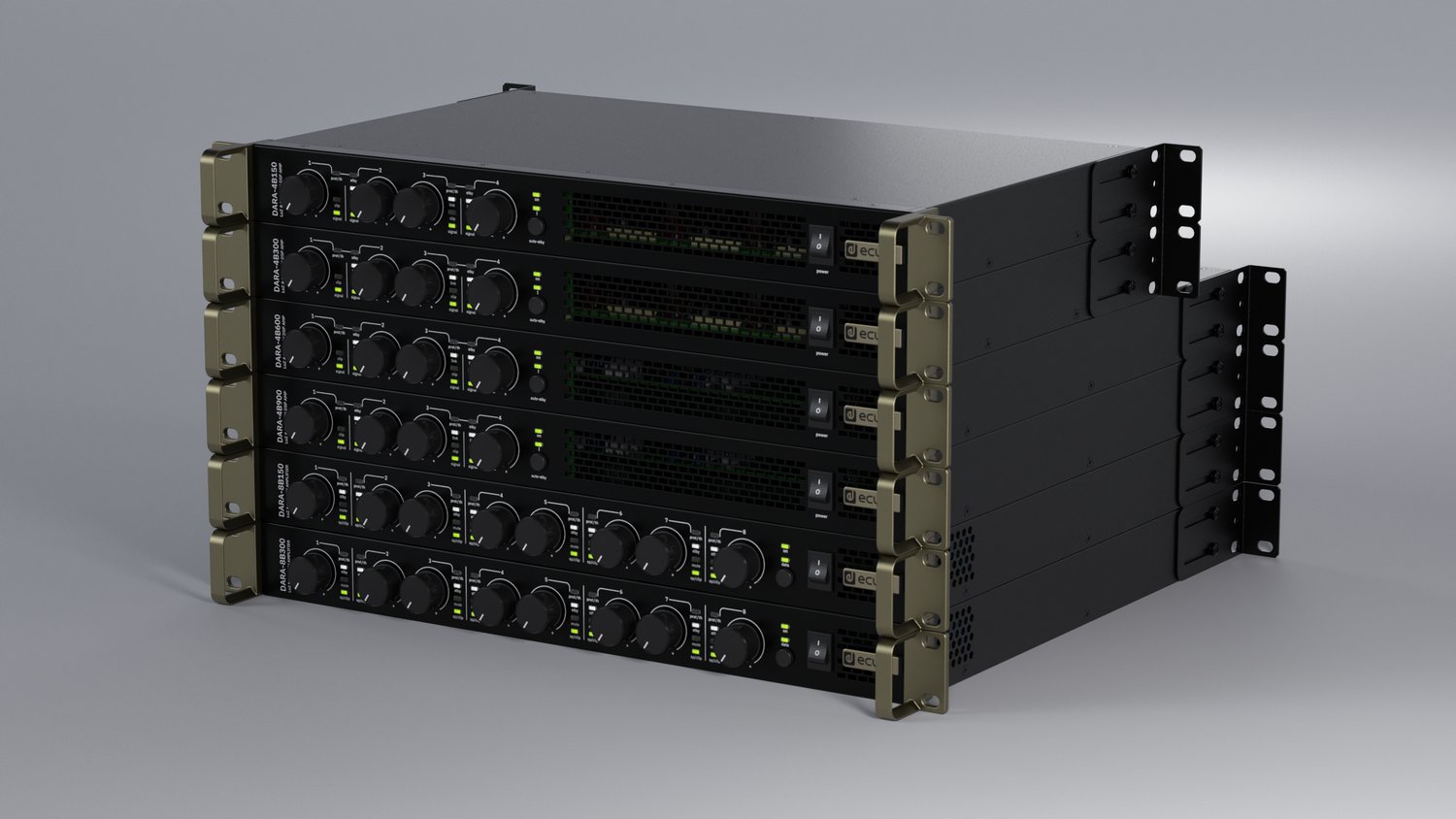 Ecler DARA DSP-Verstärker im 19-Zoll-Rack