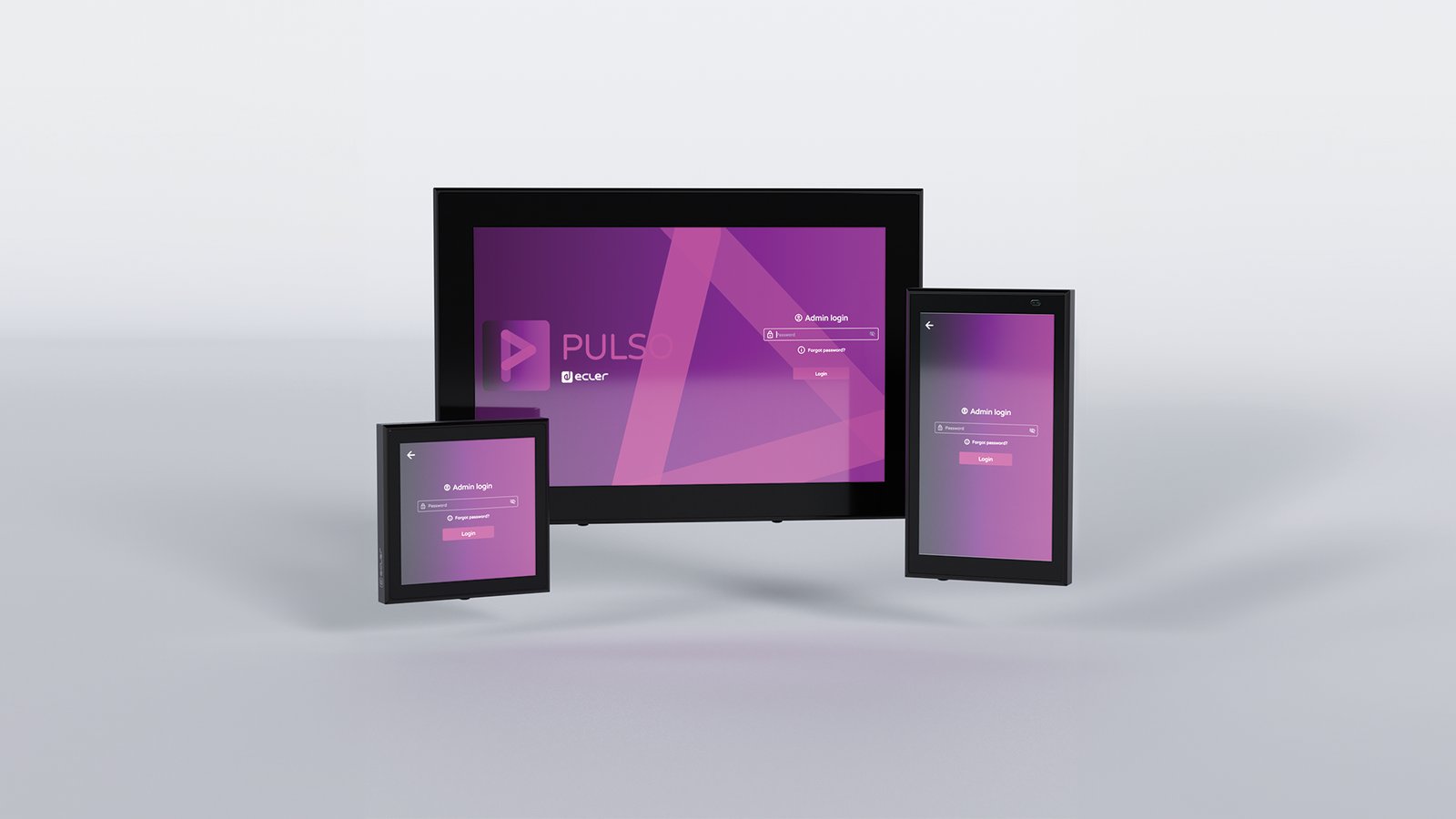 Ecler PULSO-Serie Touch-Wandbedienungen in drei Größen