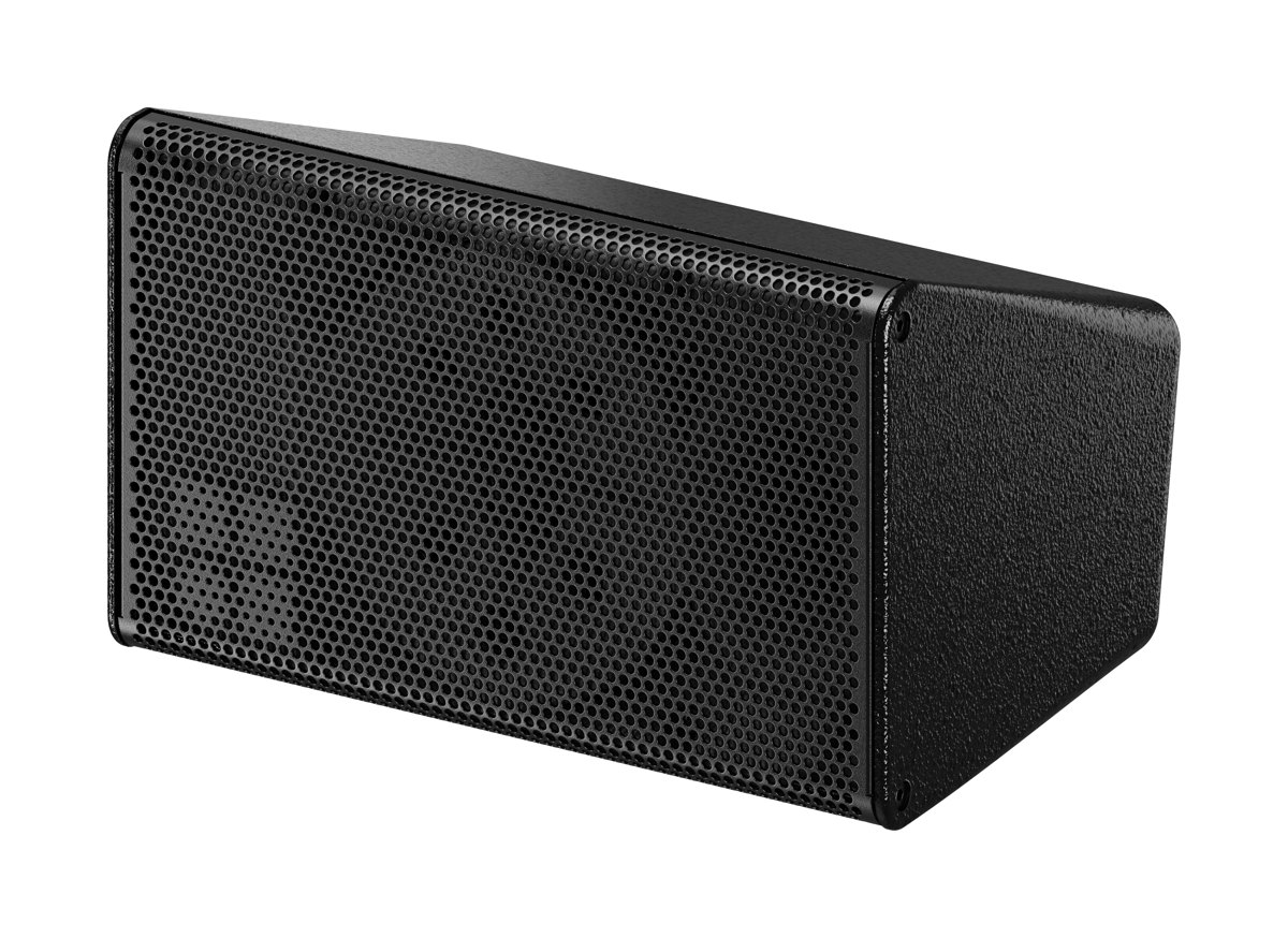 d&b audiotechnik 42S Lautsprecher in schwarzem Gehäuse, Seitenansicht