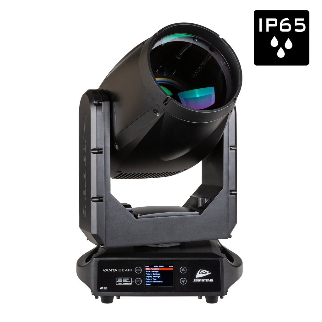 JB Systems VANTA BEAM Moving Head mit IP65-Kennzeichnung, Seitenansicht